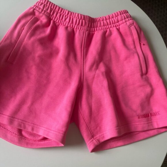 Adidas X HUMANRACE Pharrell Williams PINK HUMANRACE BASICS SHORTS IN ROSE TONE - Picture 2 of 7